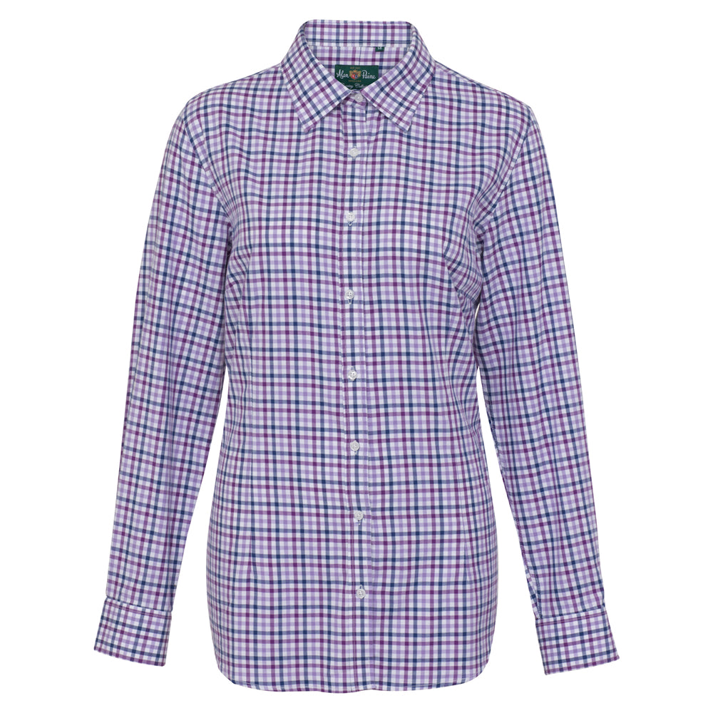 Damen Country Hemd Bromford in Purple Check