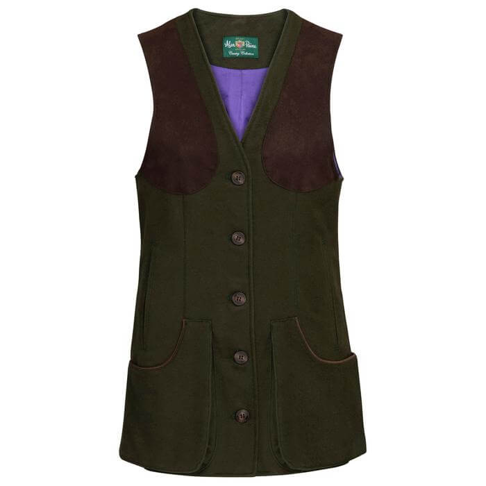 Damen Moleskin Schiessweste Southoak in olive