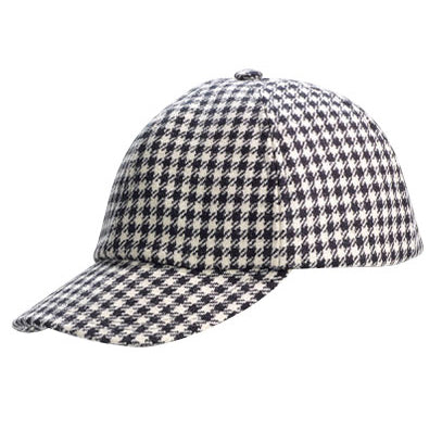 Baseball Tweed Cap Houndstooth