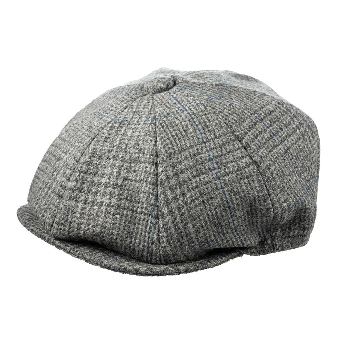 Christys' 8 Piece Baker Boy Tweed Cap in Grey Z530