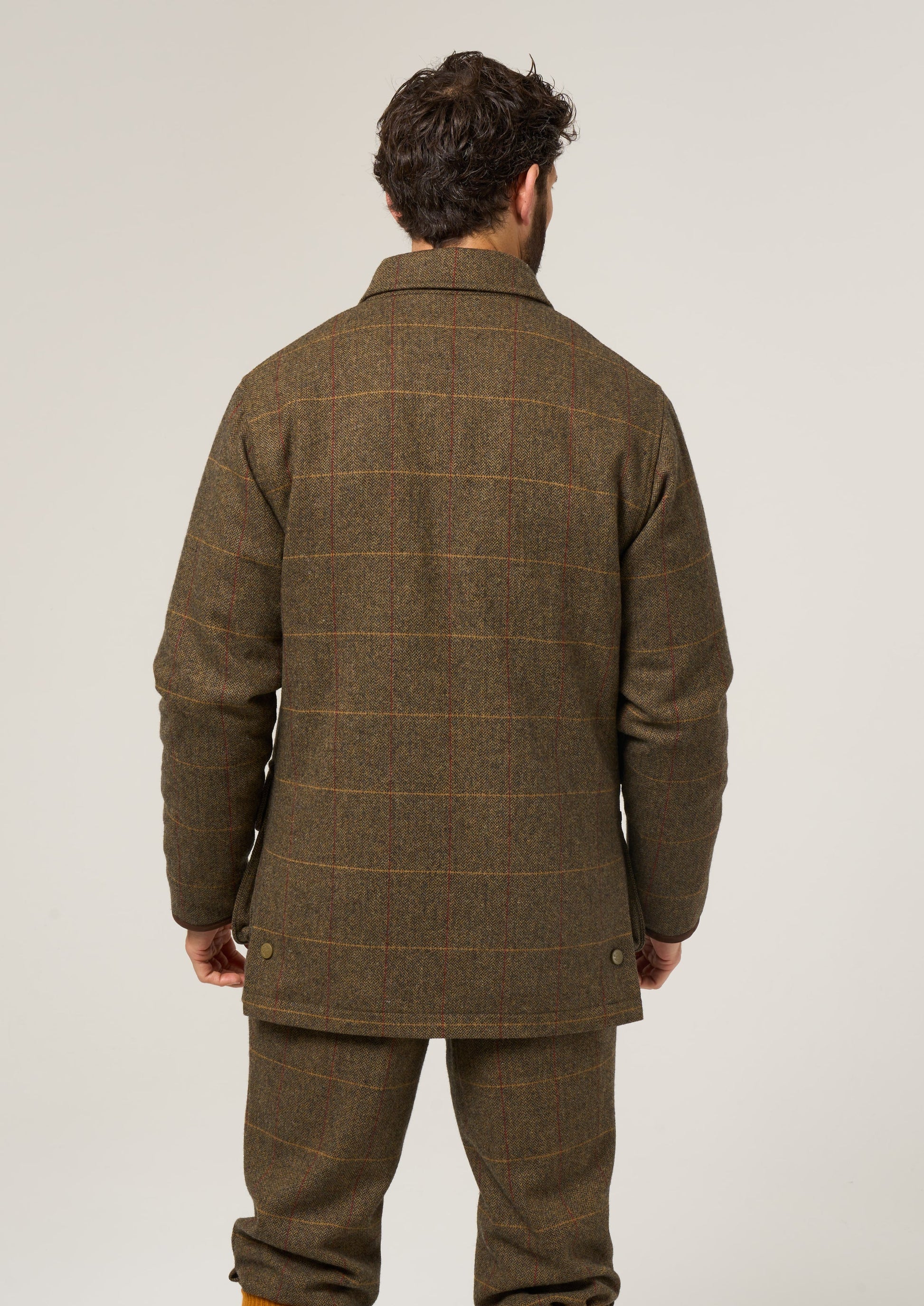 Tweed Jacke Rücken