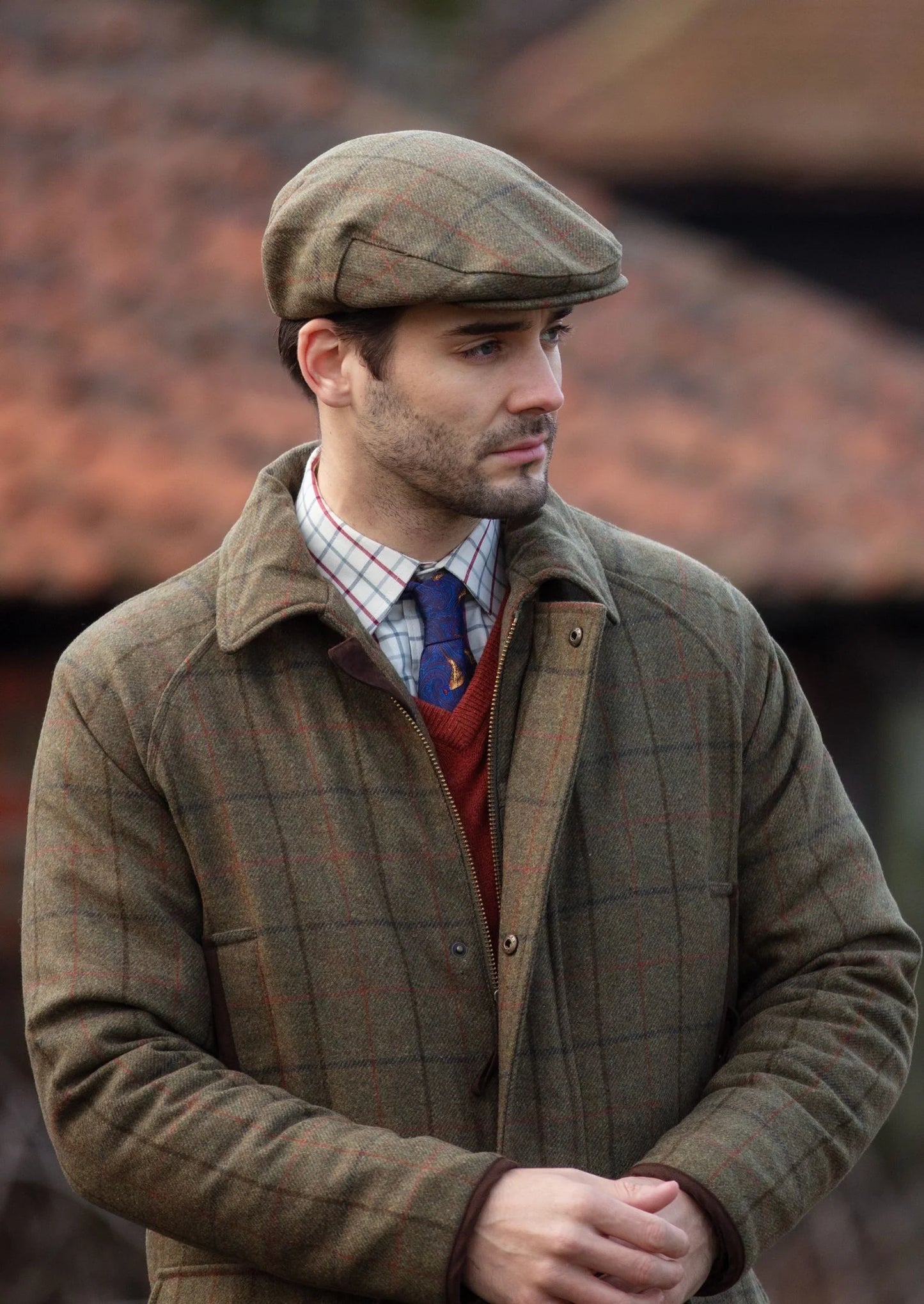 Tweed Field Coat Compton in Thyme