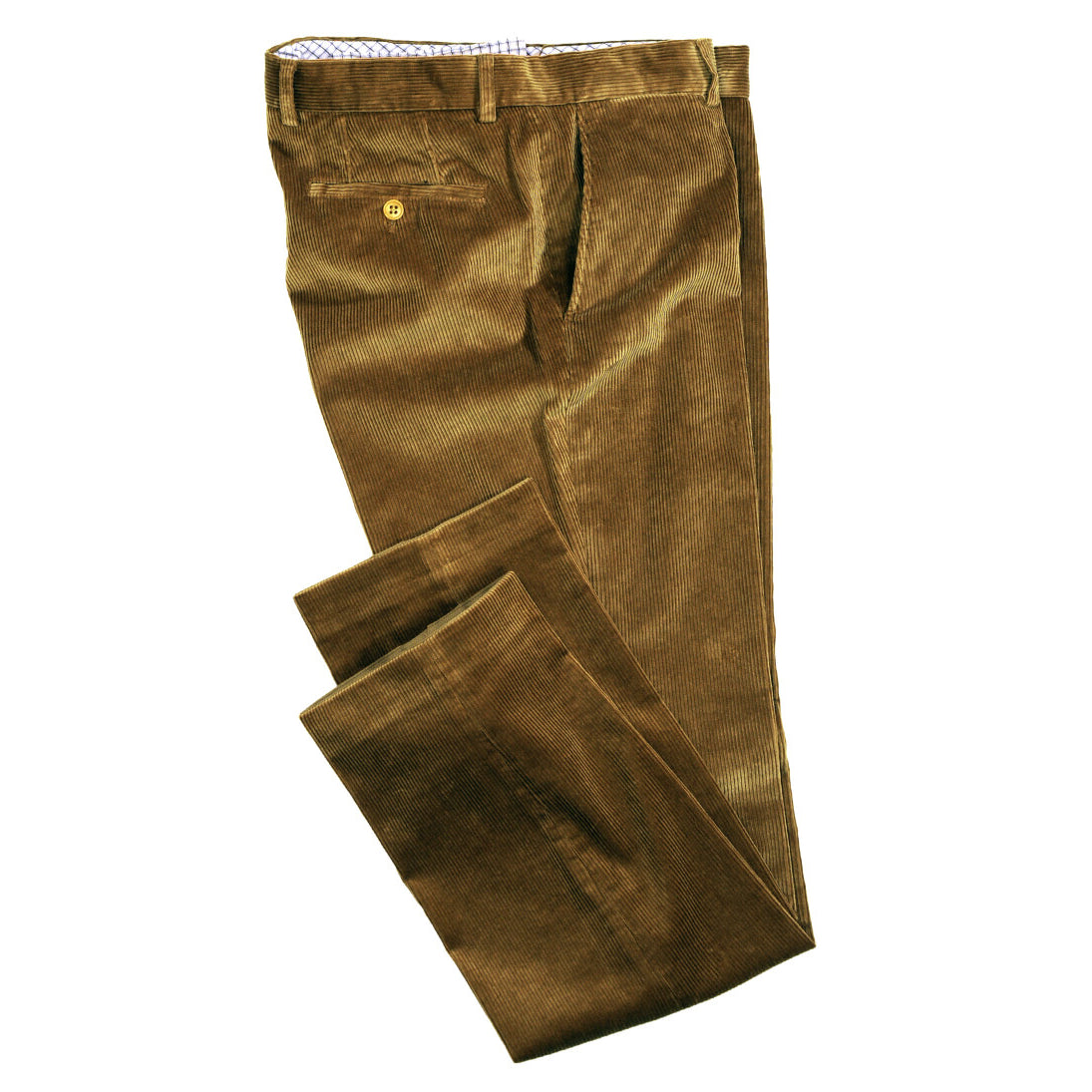 Cordhosen und Tweed Sakkos sind eine unschlagbare Komination des British Country Style. Das hochwertige Stoffgewebe der Cordhose ist weich, angenehm und behaglich auf der Haut. Der beige Cord Stoff ist ein „10 Rip“ Cord, das heißt 10 Rippen auf ca. 1 Inch. Die Qualität der Stoffe ist nerreicht. Mit einem Stoffgewicht von 320g/qm und der mittelbreiten Rippe nimmt die Hose keine Strapazen krum. Cord Hosen sind ein zeitloser Evergreen und kommen nie aus der Mode. 100% Baumwolle