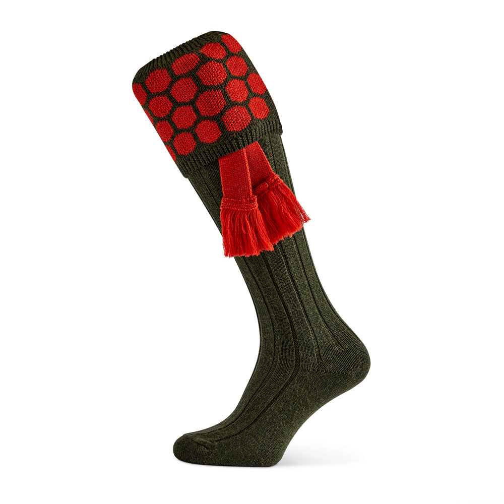 Grenadier Shooting Socks in Hunter mit Garter