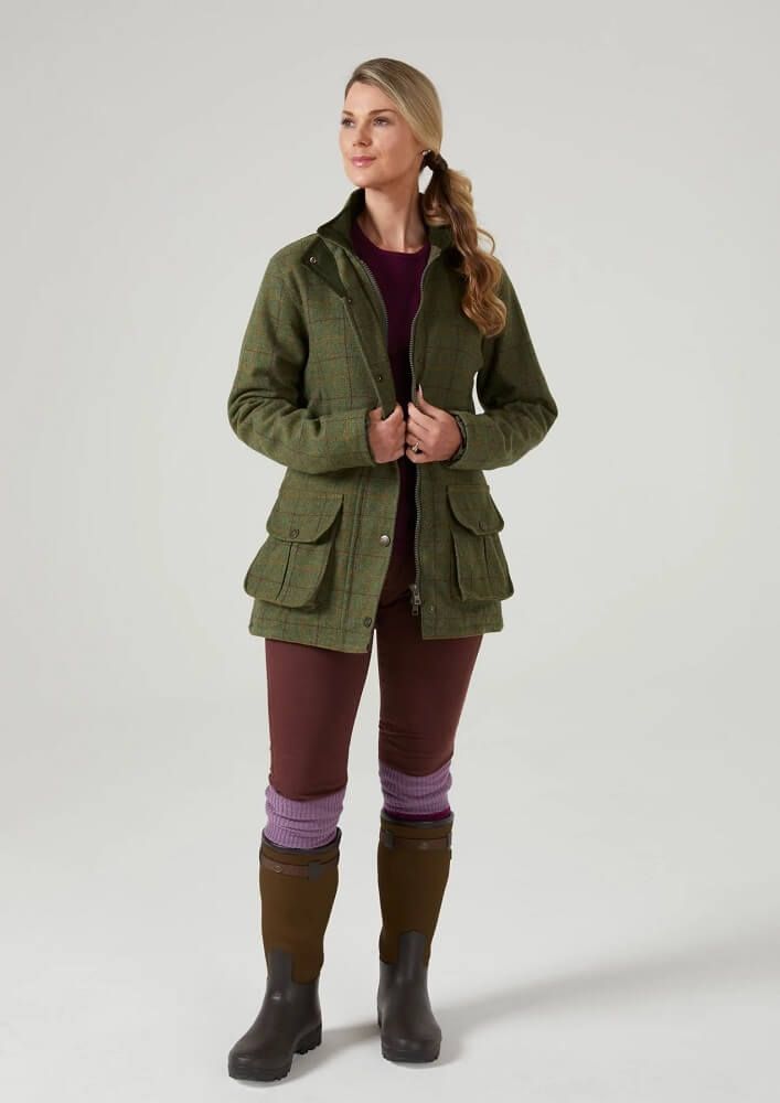 Damen Tweed Jacke Rutland Pine