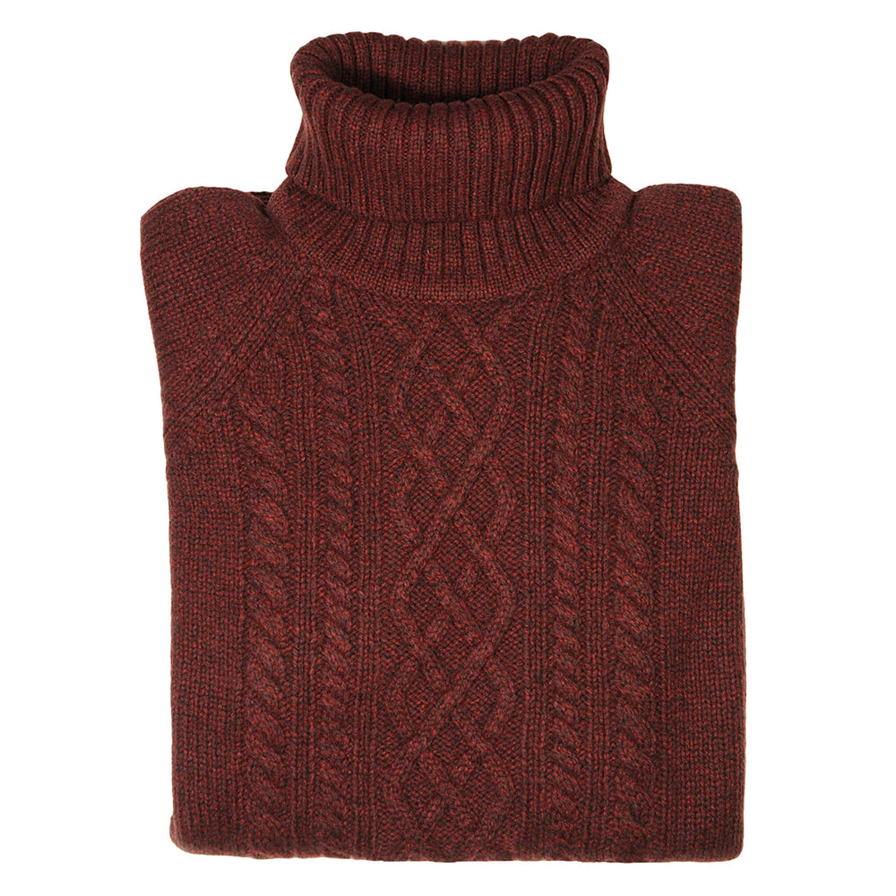 Damen Rollkragen-Pullover Brightmere in Bordeaux