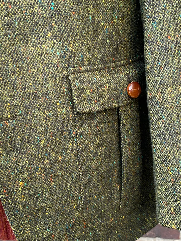 Country Tweed Sakko in Donegal Green