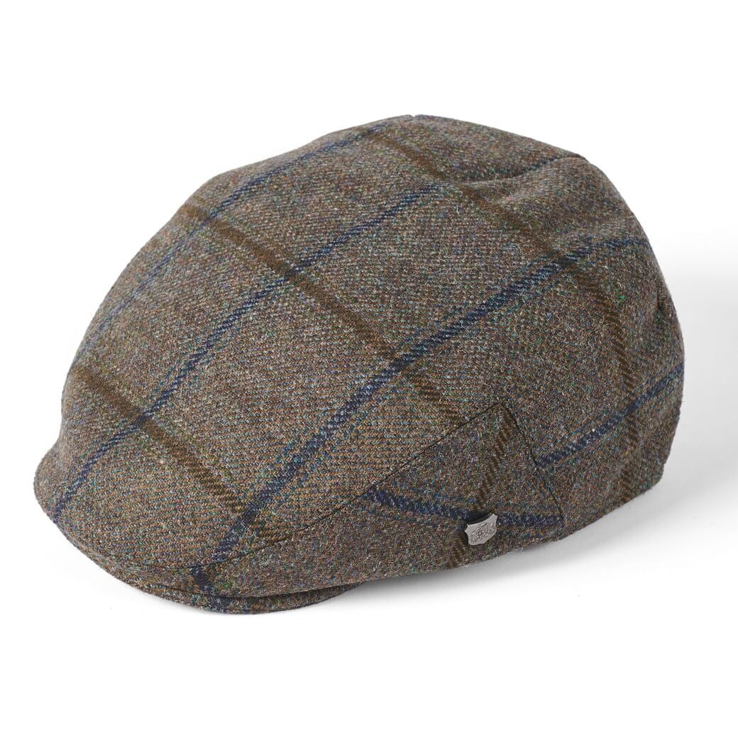 Gamekeeper Tweed Cap in brown grey (337)