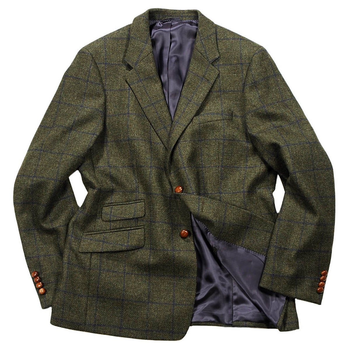 Herren Tweed Sakko Nick in Green and Navy