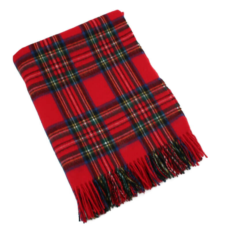 Lambswool Decke John Hanly Royal Stewart Tartan 644
