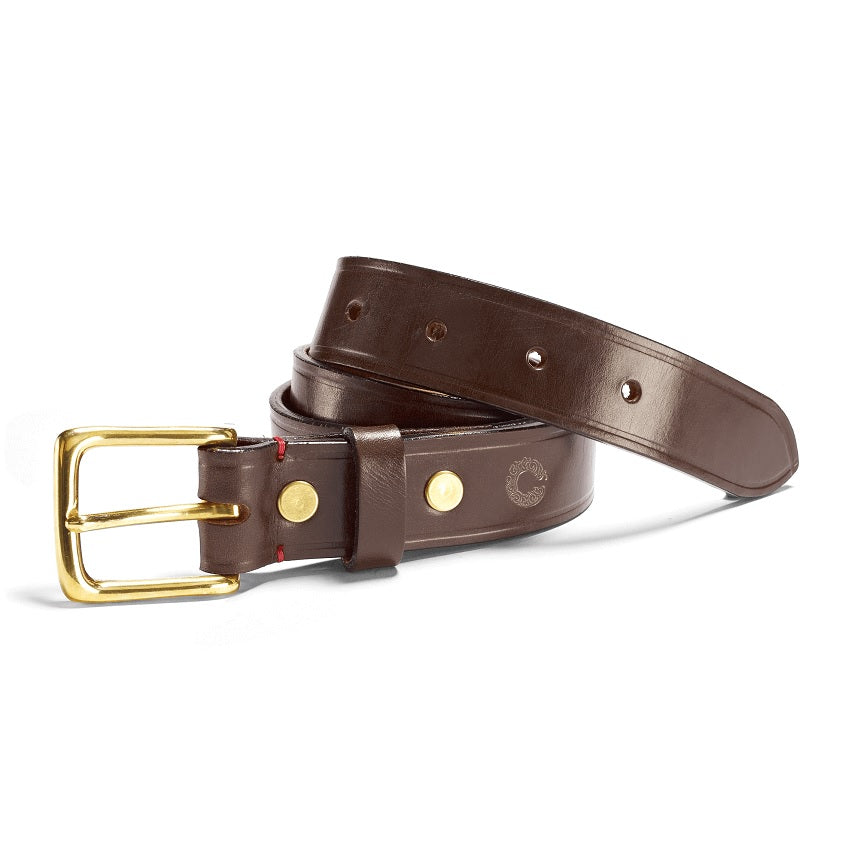 CROOTS Malton Herren Ledergürtel braun