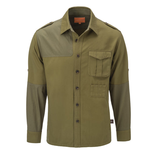 Westley Richards Ripstop Huntsman Overshirt in Military Green