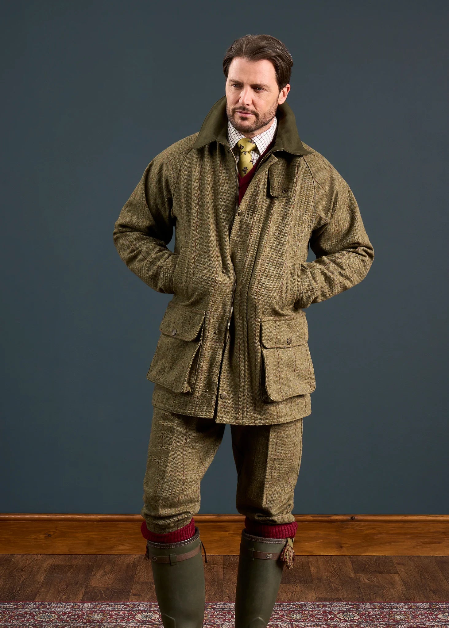Herren Jagdjacke Tweed