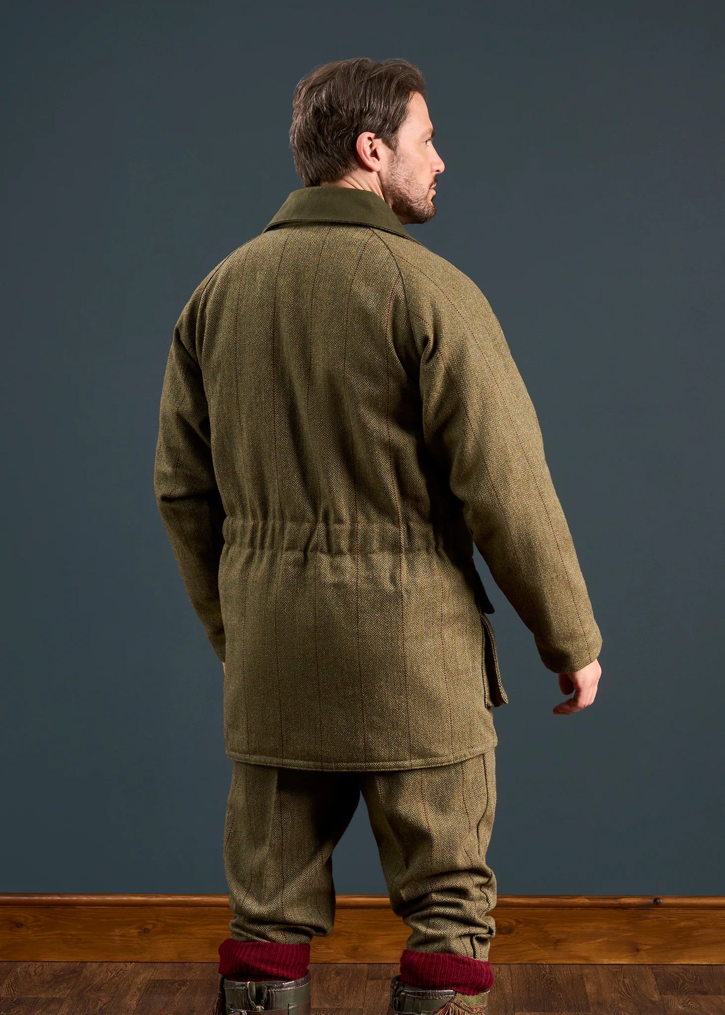 Tweed Jacke Rückseite