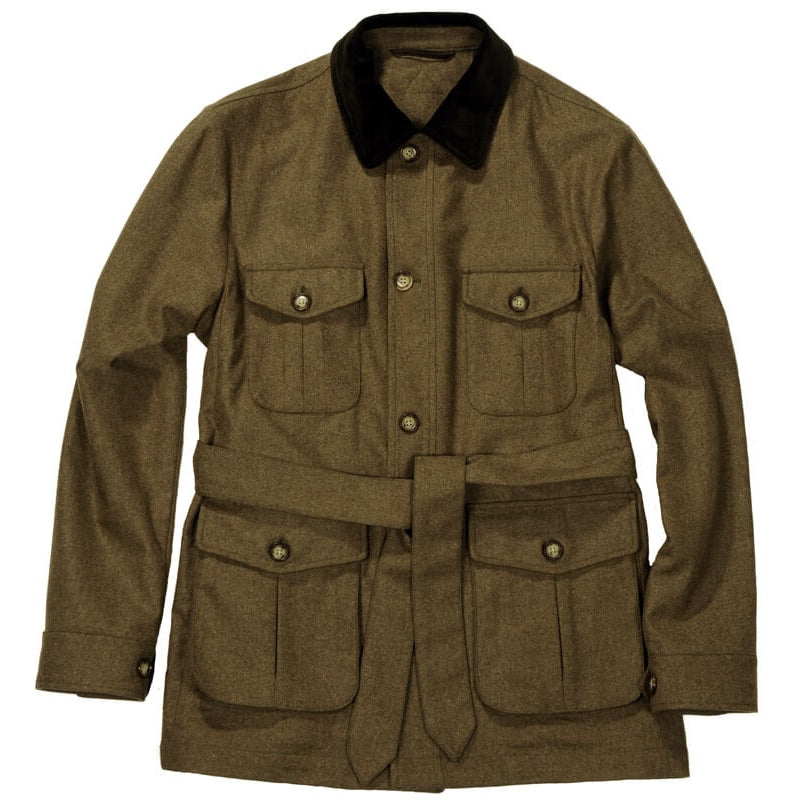 elegante Loden Safari Jacke