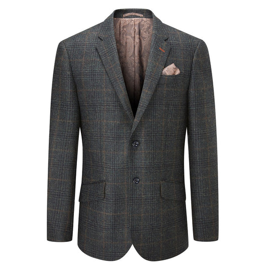 Herren Tweed Sakko Surrey Green Check
