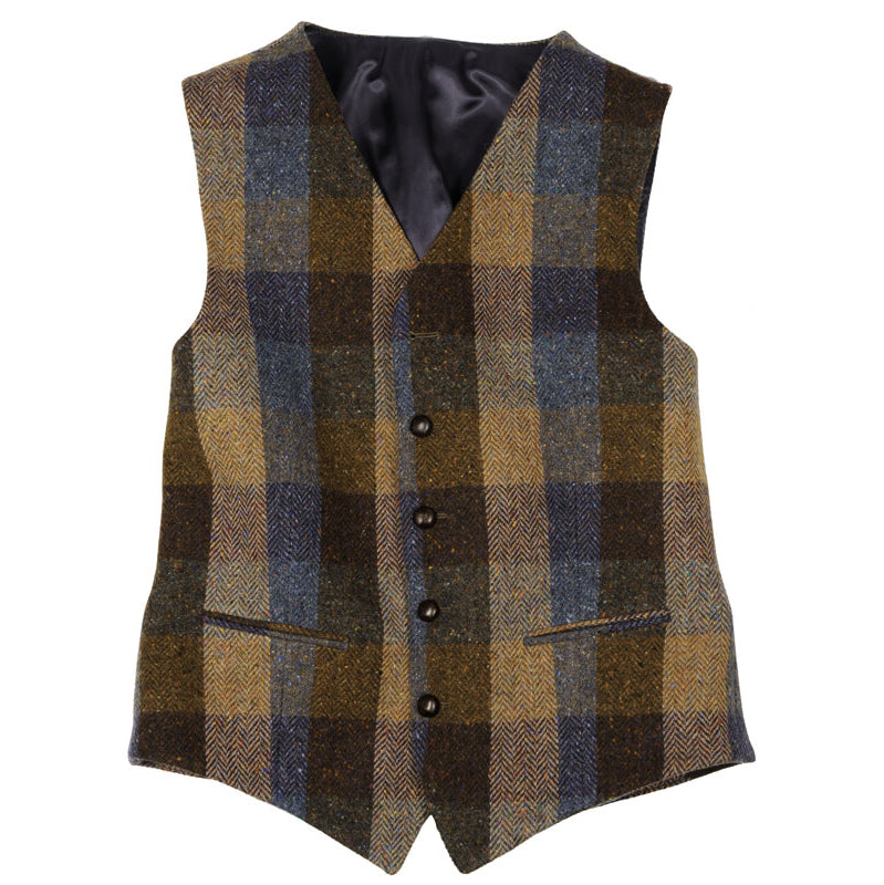 Tweed Patchwork Weste Pete