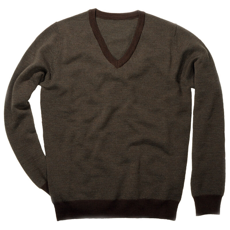 Herren Pullover grün braun