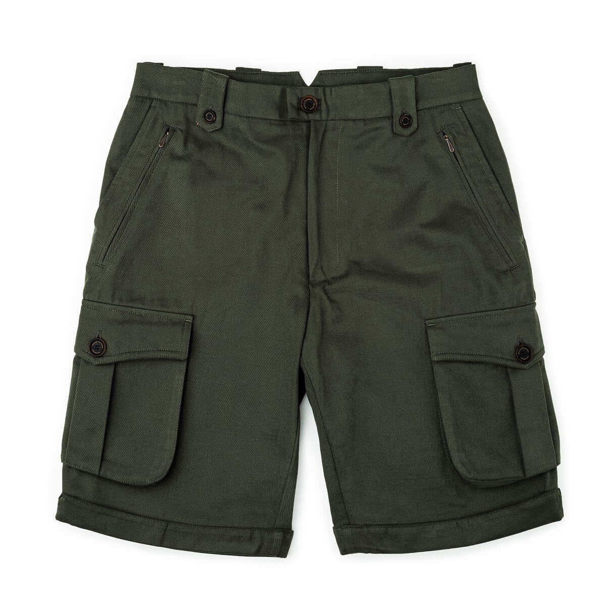 Safari Shorts in Brushed Bush Green