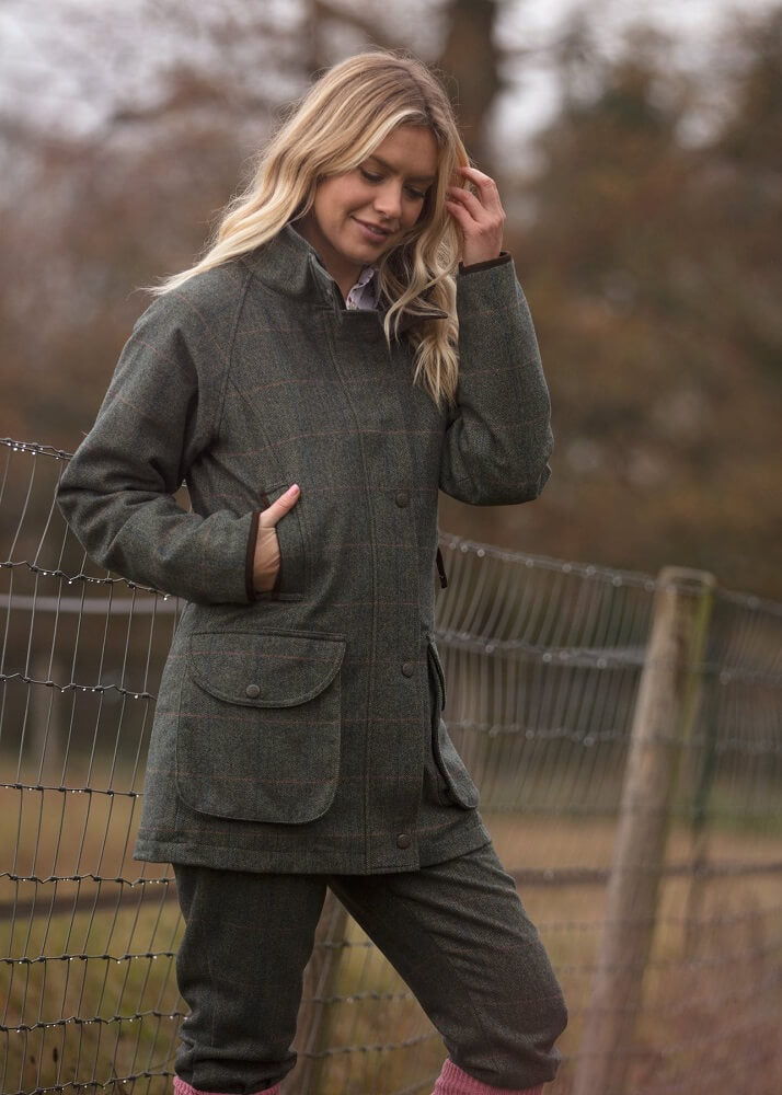 Ladies Tweed Coat Combrook Spruce