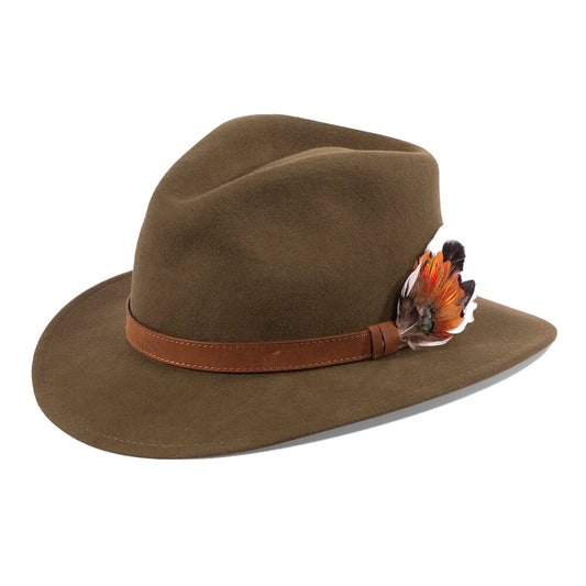 Damen Jagdhut Richmond Fedora in Green
