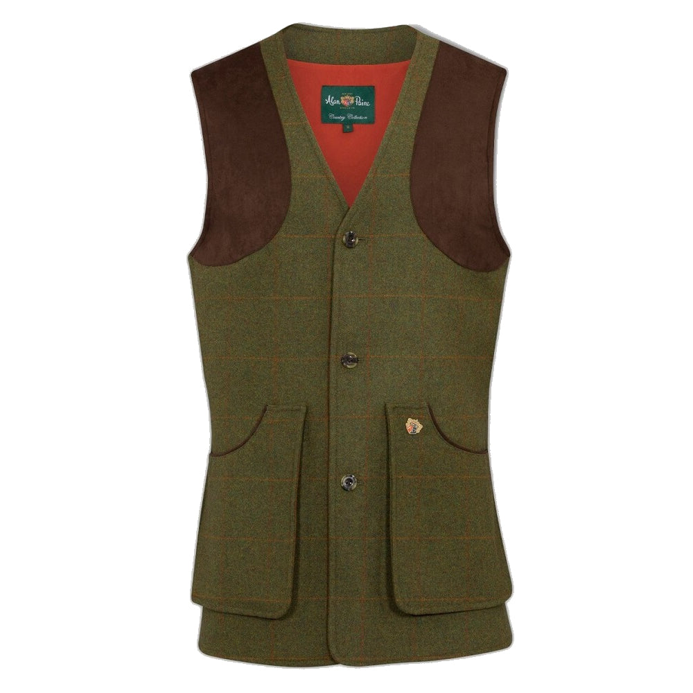 Combrook Tweed Shooting Waistcoat in Maple