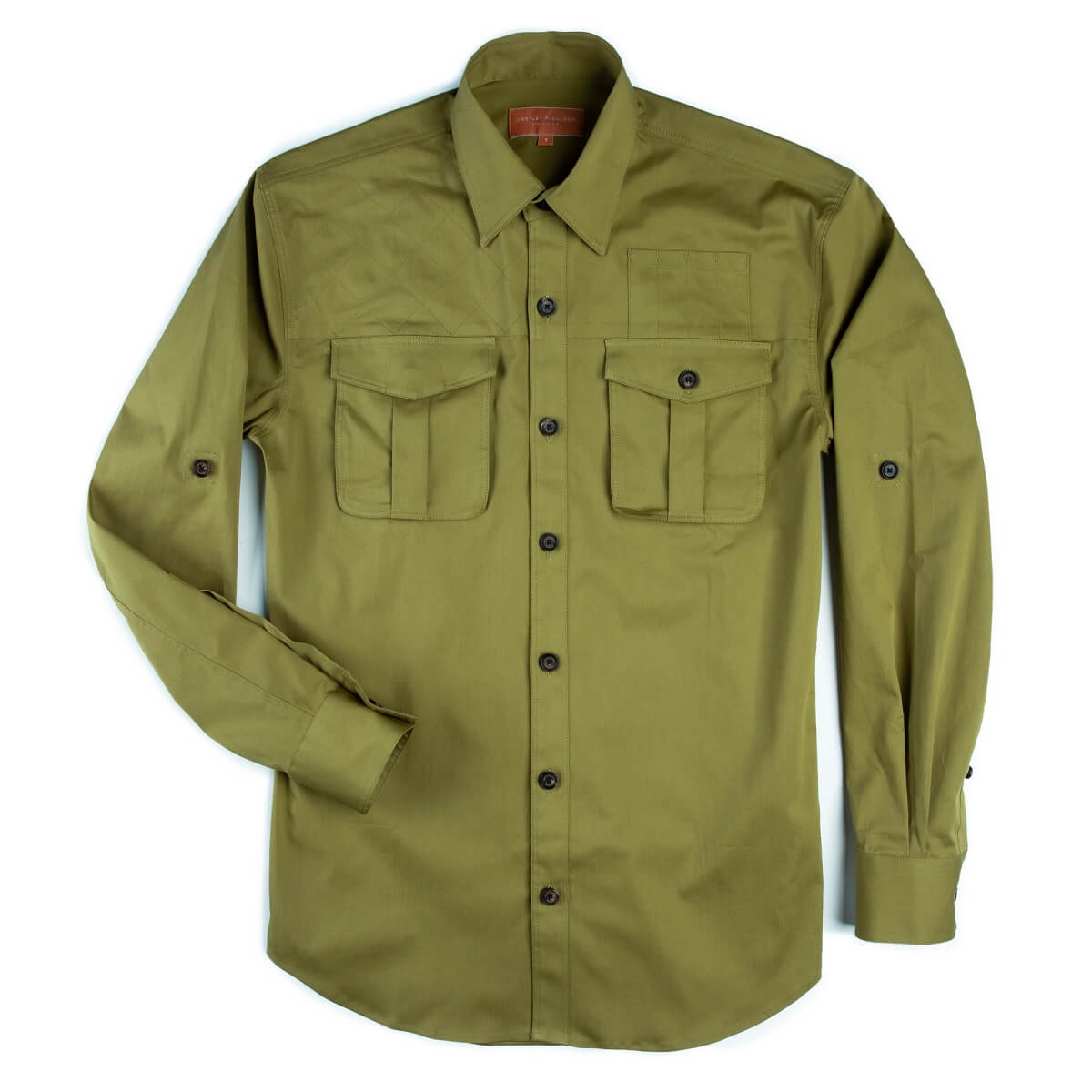 Campaign Safari Shirt in Khaki Green