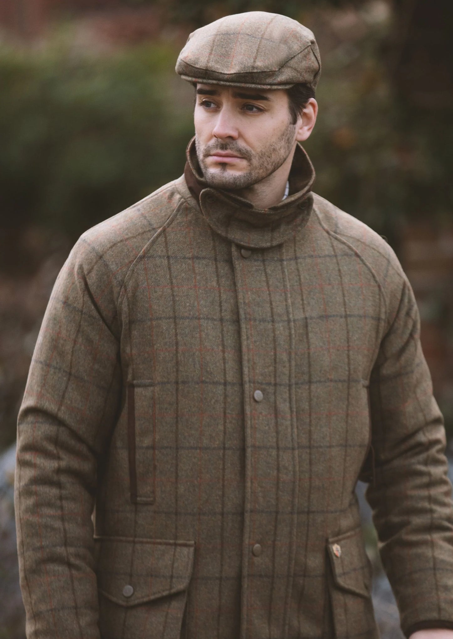 Tweed Field Coat Compton in Thyme