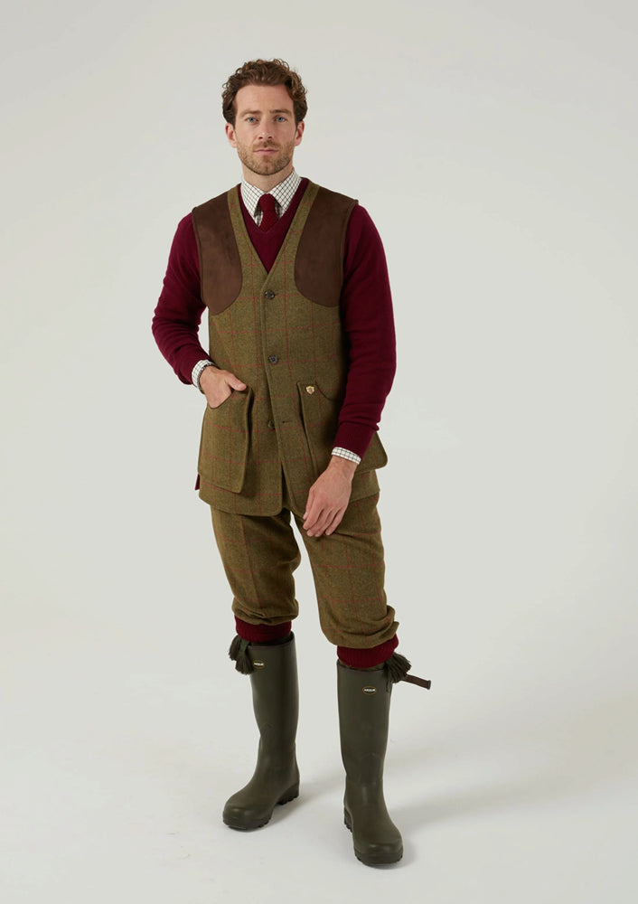 Tweed Jagdweste und Kniebundhose