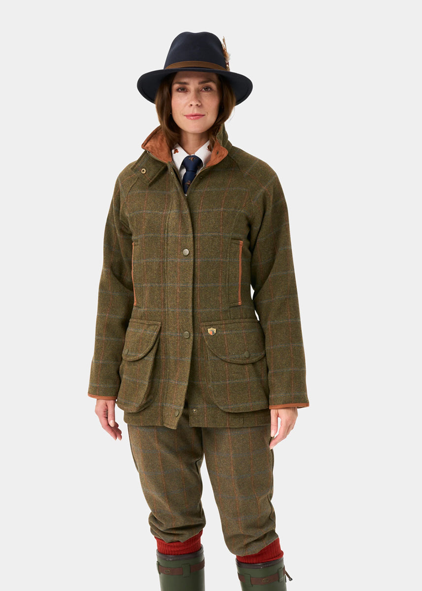 Damen Tweed Jagdjacke Willow