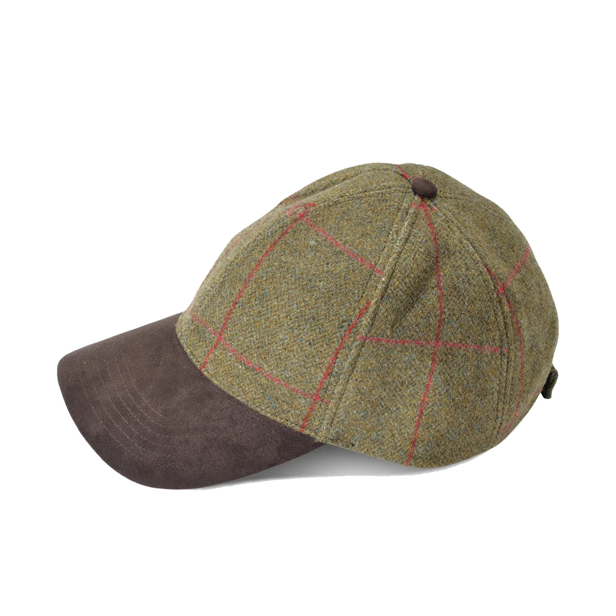 Tweed Baseball Cap in Sage
