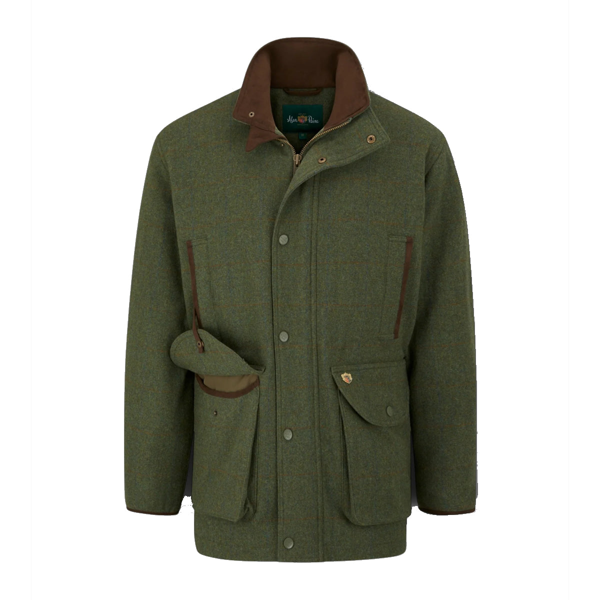 Herren Tweedjacke grün