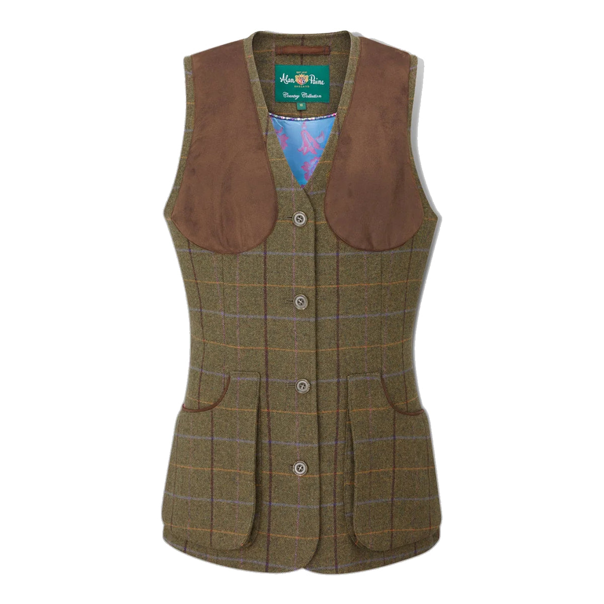 Damen Tweed Jagdweste Schiessweste