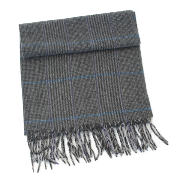 eleganter Lambswool Schal in grau