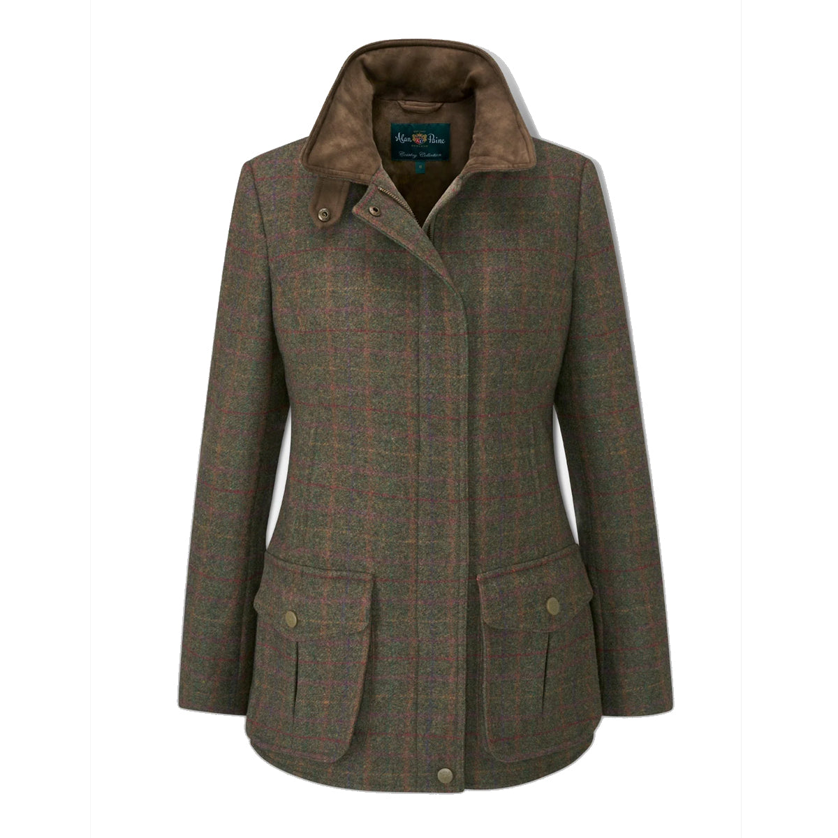 Damen Tweed Jacke Surrey in Hemlock