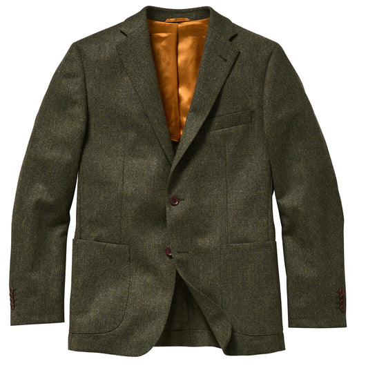 Tweed Sakko grün