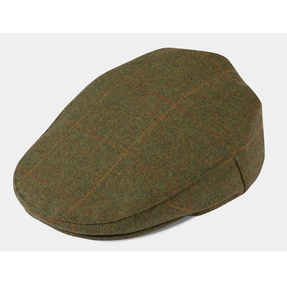 Combrook Tweed Flat Cap in Maple